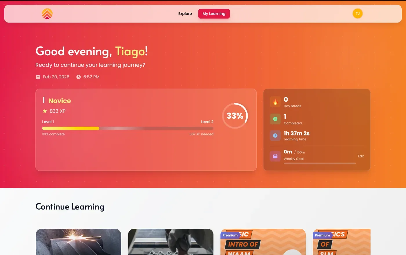 Amify platform screenshot